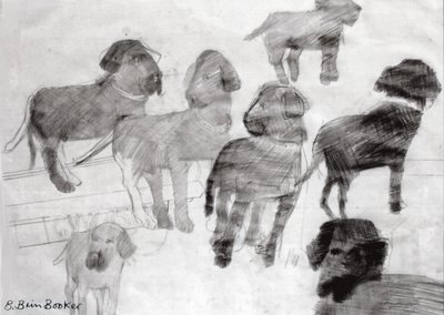 Rex - sketches at the used car lot by Brenda Brin Booker